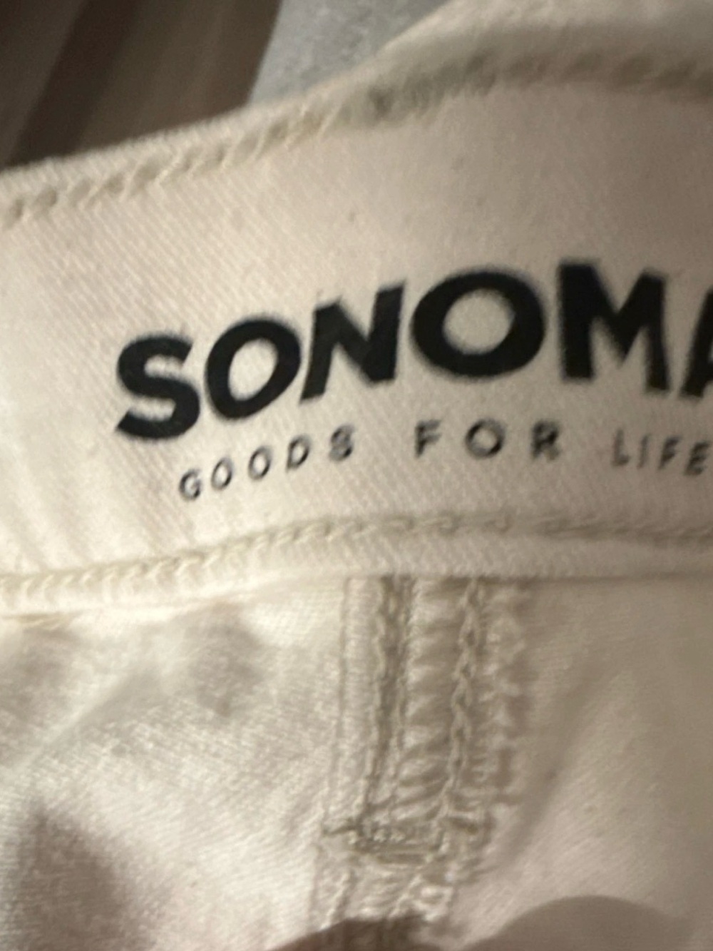 Sonoma High Rise Jeans in Off-White/Cream SIZE 16/P